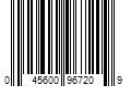 Barcode Image for UPC code 045600967209