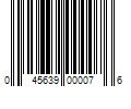 Barcode Image for UPC code 045639000076