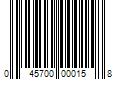 Barcode Image for UPC code 045700000158