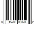 Barcode Image for UPC code 045700000202