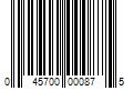 Barcode Image for UPC code 045700000875