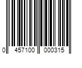 Barcode Image for UPC code 0457100000315