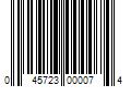 Barcode Image for UPC code 045723000074