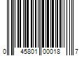 Barcode Image for UPC code 045801000187