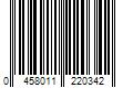 Barcode Image for UPC code 0458011220342