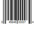 Barcode Image for UPC code 045846000074