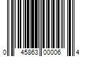 Barcode Image for UPC code 045863000064