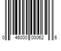 Barcode Image for UPC code 046000000626