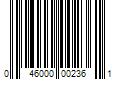 Barcode Image for UPC code 046000002361