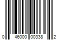 Barcode Image for UPC code 046000003382