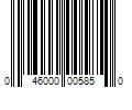 Barcode Image for UPC code 046000005850