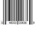 Barcode Image for UPC code 046000006369