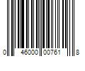 Barcode Image for UPC code 046000007618