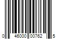 Barcode Image for UPC code 046000007625