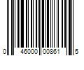 Barcode Image for UPC code 046000008615