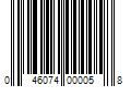 Barcode Image for UPC code 046074000058