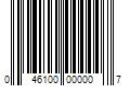 Barcode Image for UPC code 046100000007