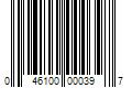 Barcode Image for UPC code 046100000397