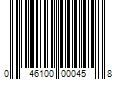 Barcode Image for UPC code 046100000458