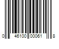 Barcode Image for UPC code 046100000618