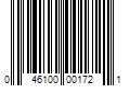 Barcode Image for UPC code 046100001721