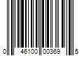 Barcode Image for UPC code 046100003695