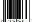 Barcode Image for UPC code 046100003817