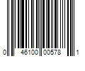 Barcode Image for UPC code 046100005781