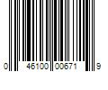 Barcode Image for UPC code 046100006719