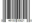 Barcode Image for UPC code 046100008218