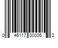 Barcode Image for UPC code 046117000052