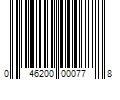 Barcode Image for UPC code 046200000778