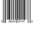 Barcode Image for UPC code 046200001478