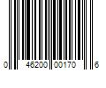 Barcode Image for UPC code 046200001706