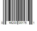 Barcode Image for UPC code 046200001751