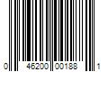 Barcode Image for UPC code 046200001881