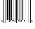 Barcode Image for UPC code 046200002178