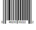 Barcode Image for UPC code 046200002222