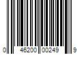 Barcode Image for UPC code 046200002499