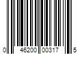 Barcode Image for UPC code 046200003175