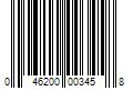 Barcode Image for UPC code 046200003458