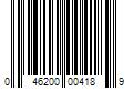 Barcode Image for UPC code 046200004189