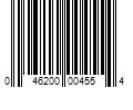 Barcode Image for UPC code 046200004554