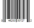 Barcode Image for UPC code 046200007272