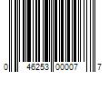 Barcode Image for UPC code 046253000077