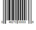 Barcode Image for UPC code 046270000036