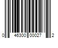 Barcode Image for UPC code 046300000272