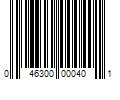 Barcode Image for UPC code 046300000401