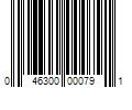 Barcode Image for UPC code 046300000791