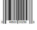 Barcode Image for UPC code 046500002588